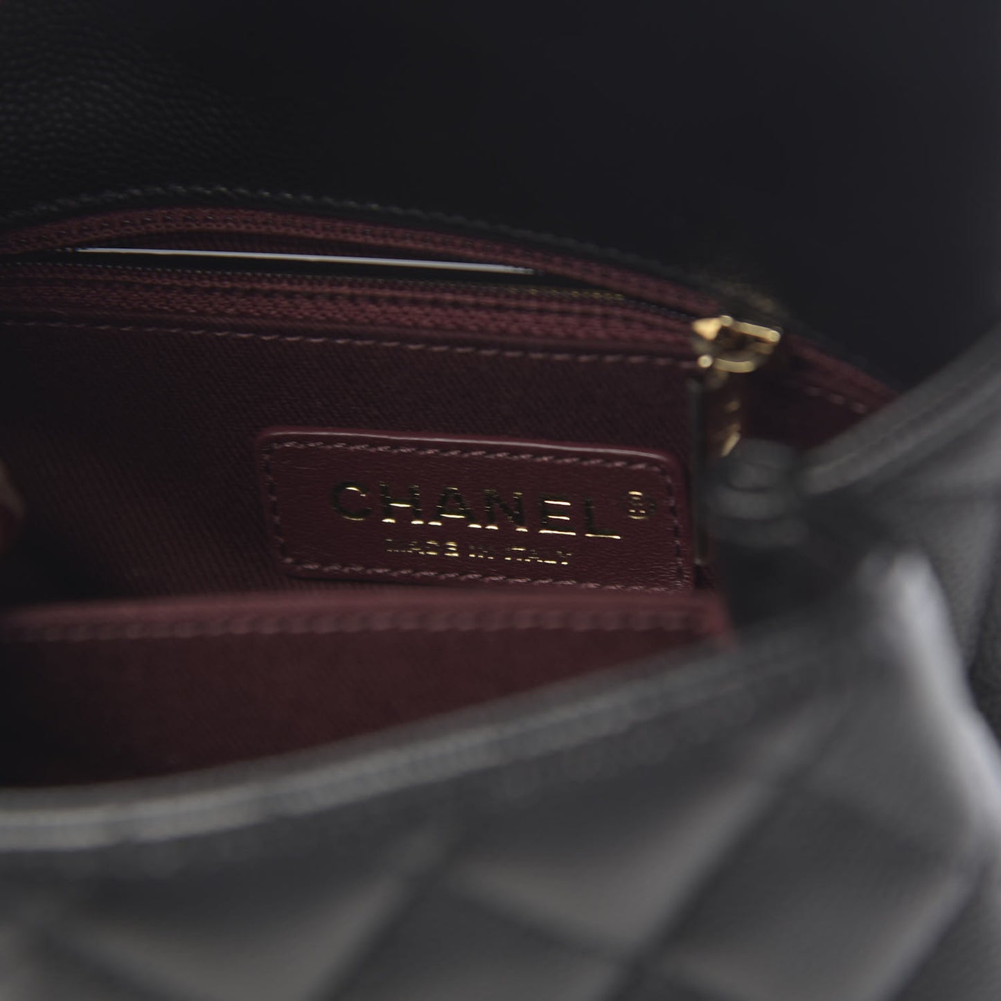 Caviar Quilted Extra Mini Coco Handle Flap Black