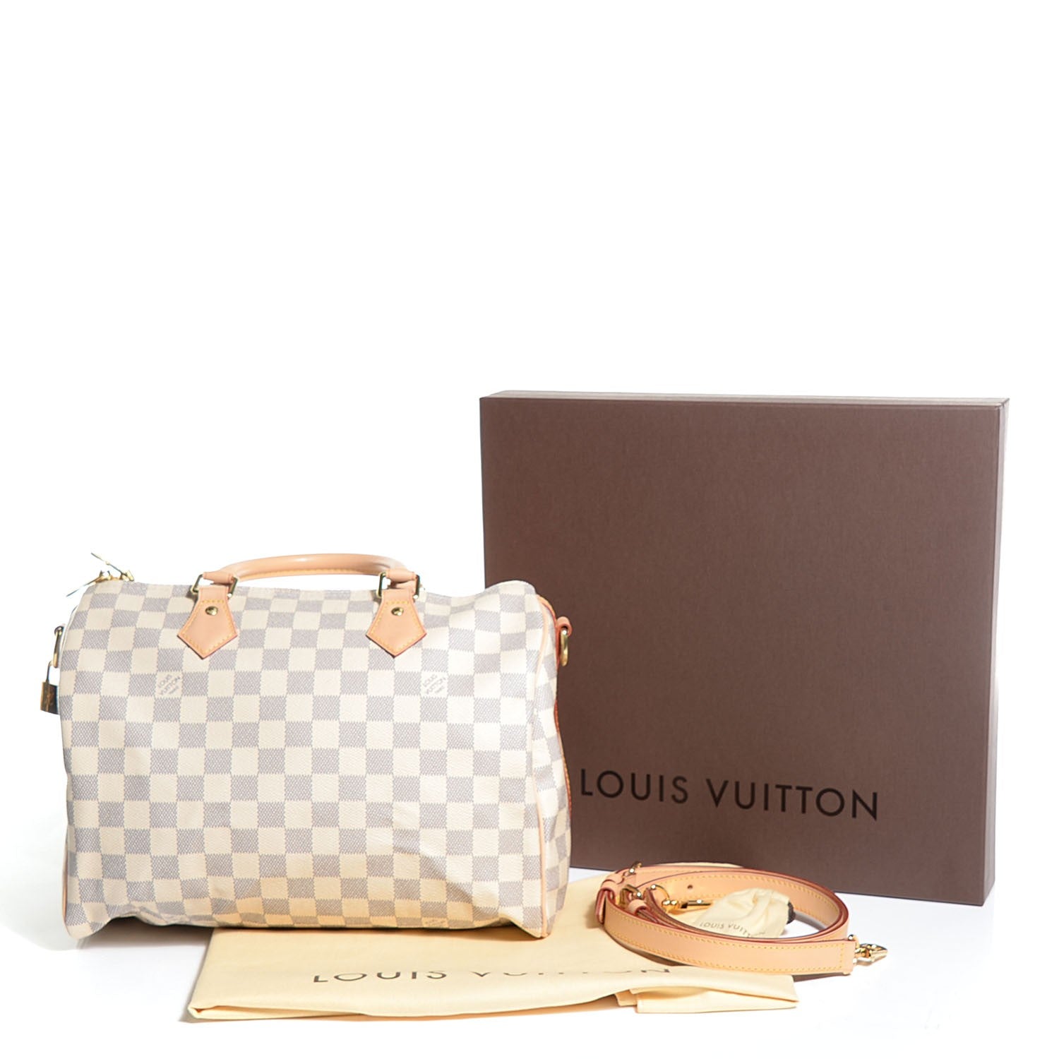 Louis Vuitton Damier Azur Speedy Bandouliere 30 8 of 8