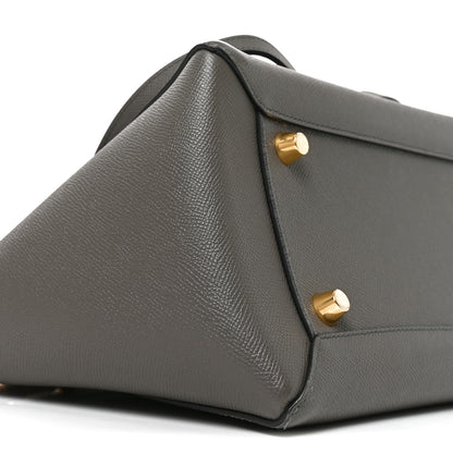 Celine Grained Calfskin Mini Belt Bag Grey 7 of 8