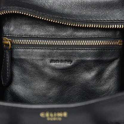 Celine Smooth Calfskin Denim Micro Luggage Navy Black 6 of 17
