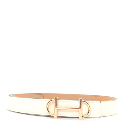 Hermes Epsom Swift 24mm Gamma Belt 80 32 Biscuit Nata 1 of 4