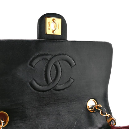 Chanel Lambskin Quilted Mini Square Flap Bag Black 6 of 12