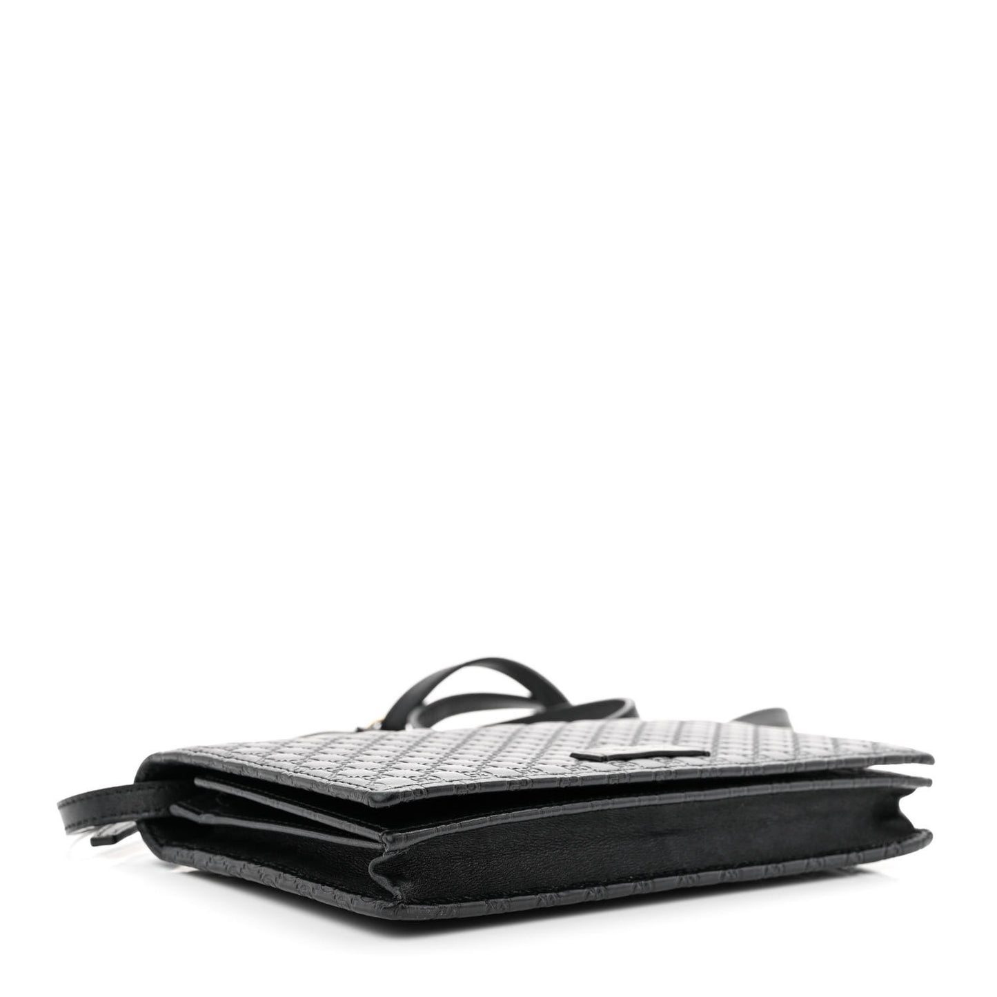 Microguccissima Crossbody Wallet Black