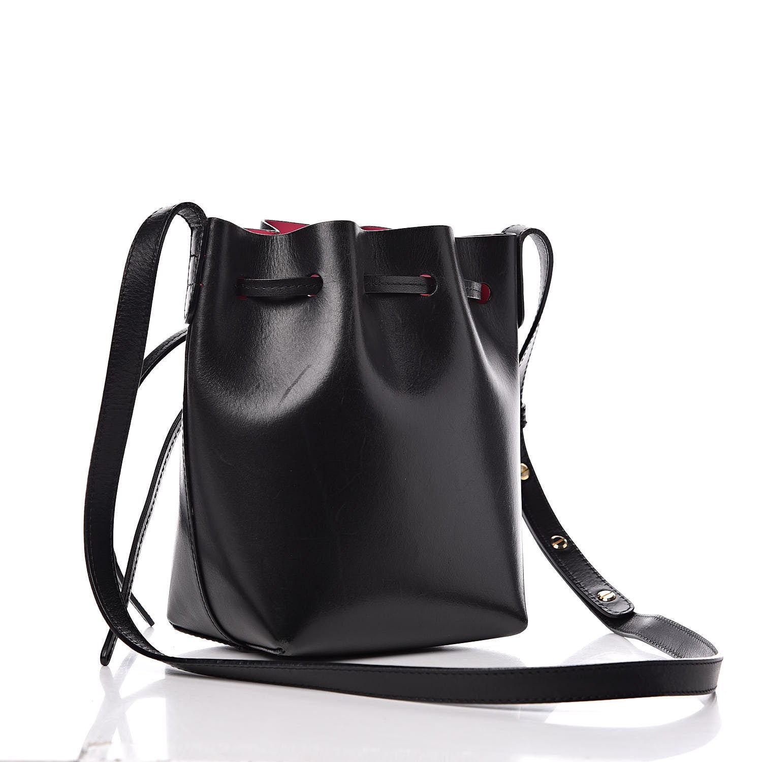 Mansur Gavriel Calfskin Mini Mini Bucket Bag Black Dolly 3 of 18