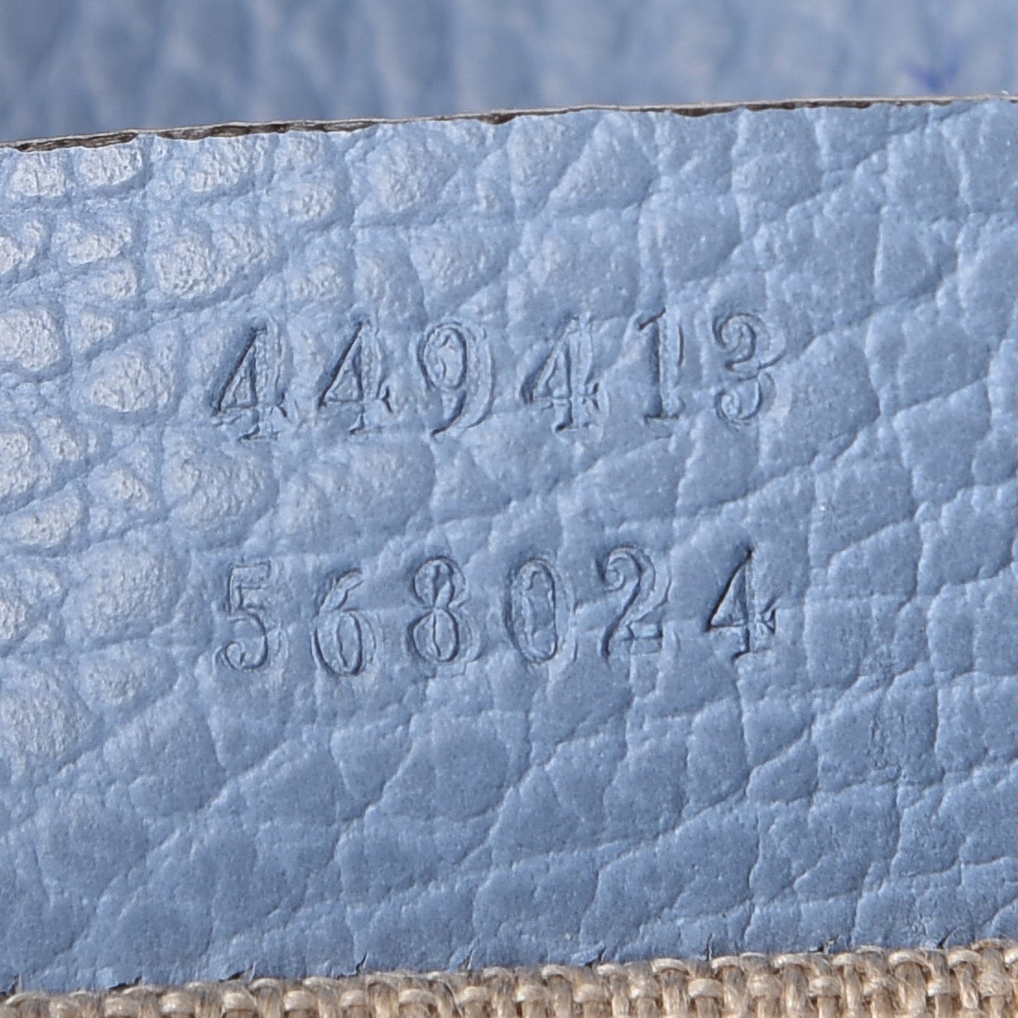 Monogram Mini Bree Messenger Bag Beige Mineral Blue