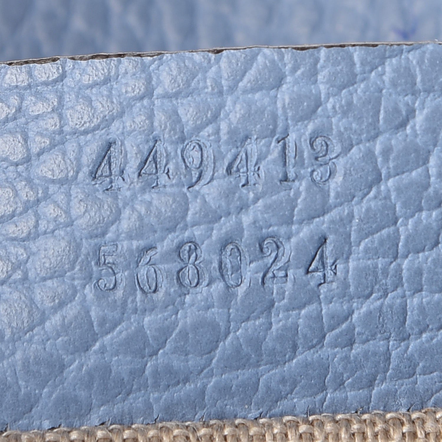 Gucci Monogram Mini Bree Messenger Bag Beige Mineral Blue 7 of 8