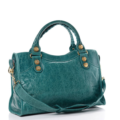 Balenciaga Agneau Giant 21 Gold Hardware City Aquamarine 2 of 17
