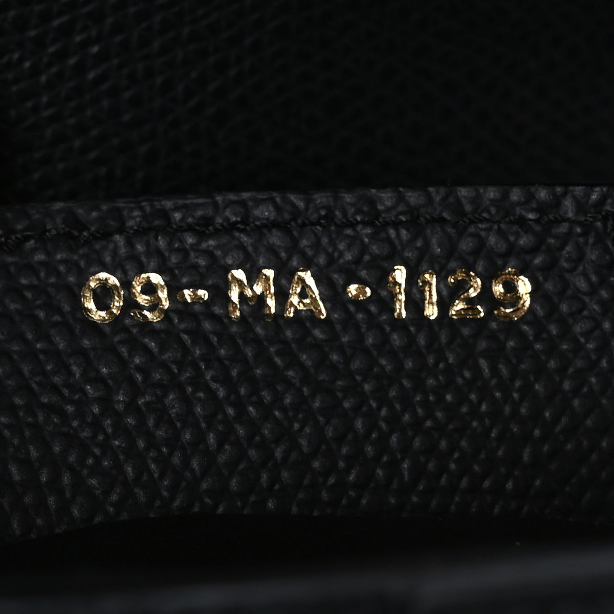 Grained Calfskin Saddle Bag Black