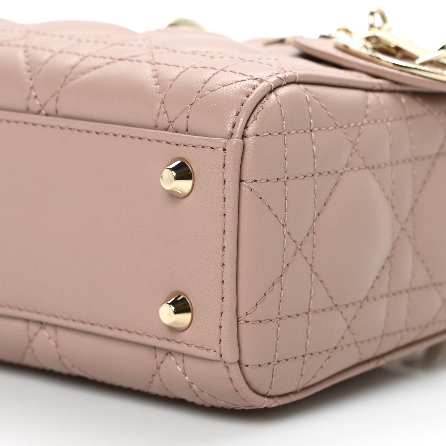 Christian Dior Lambskin Cannage Mini Lady Dior Blush 8 of 8