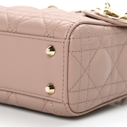 Christian Dior Lambskin Cannage Mini Lady Dior Blush 8 of 8