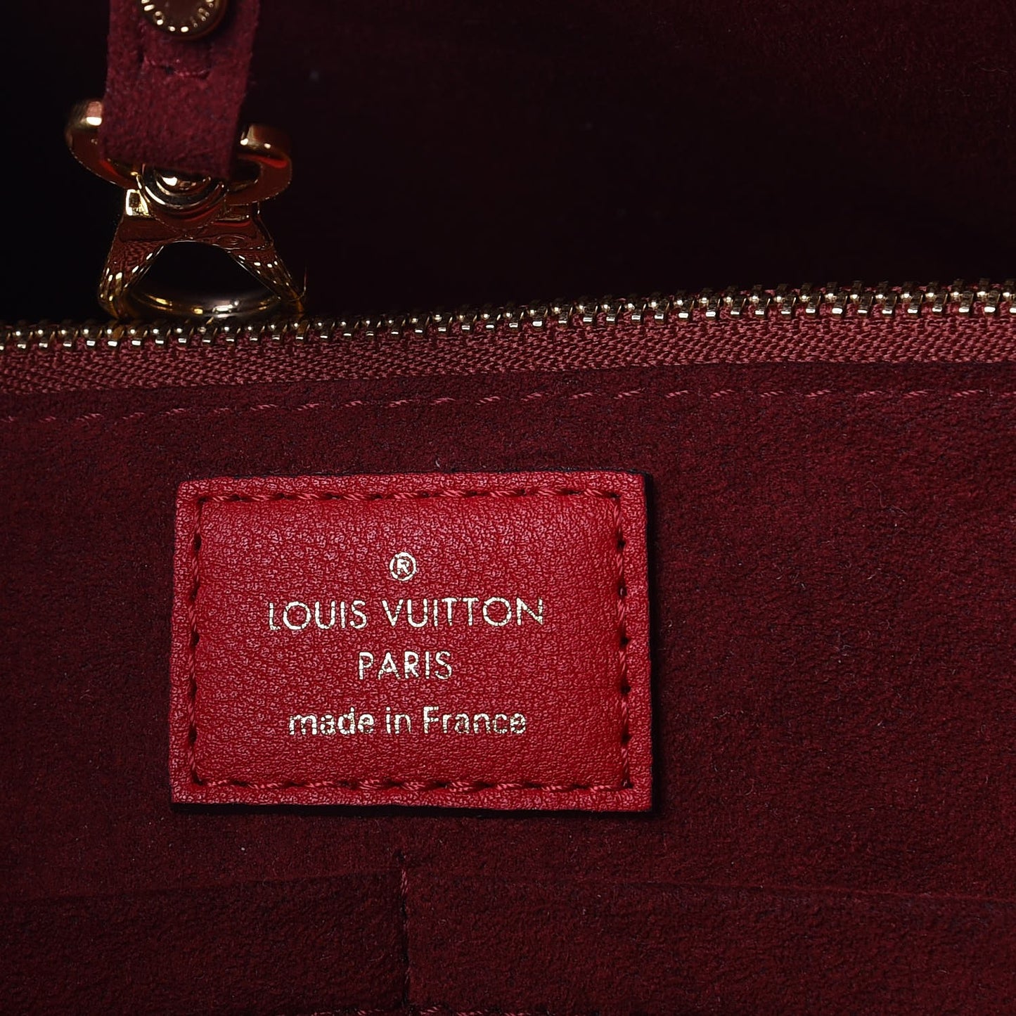 Calfskin Monogram Kimono Tote Cherry