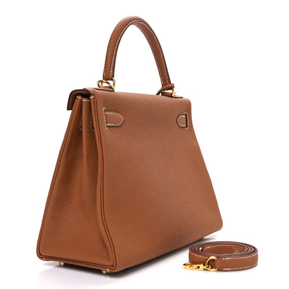 Hermes Togo Kelly Retourne 28 Gold 3 of 10