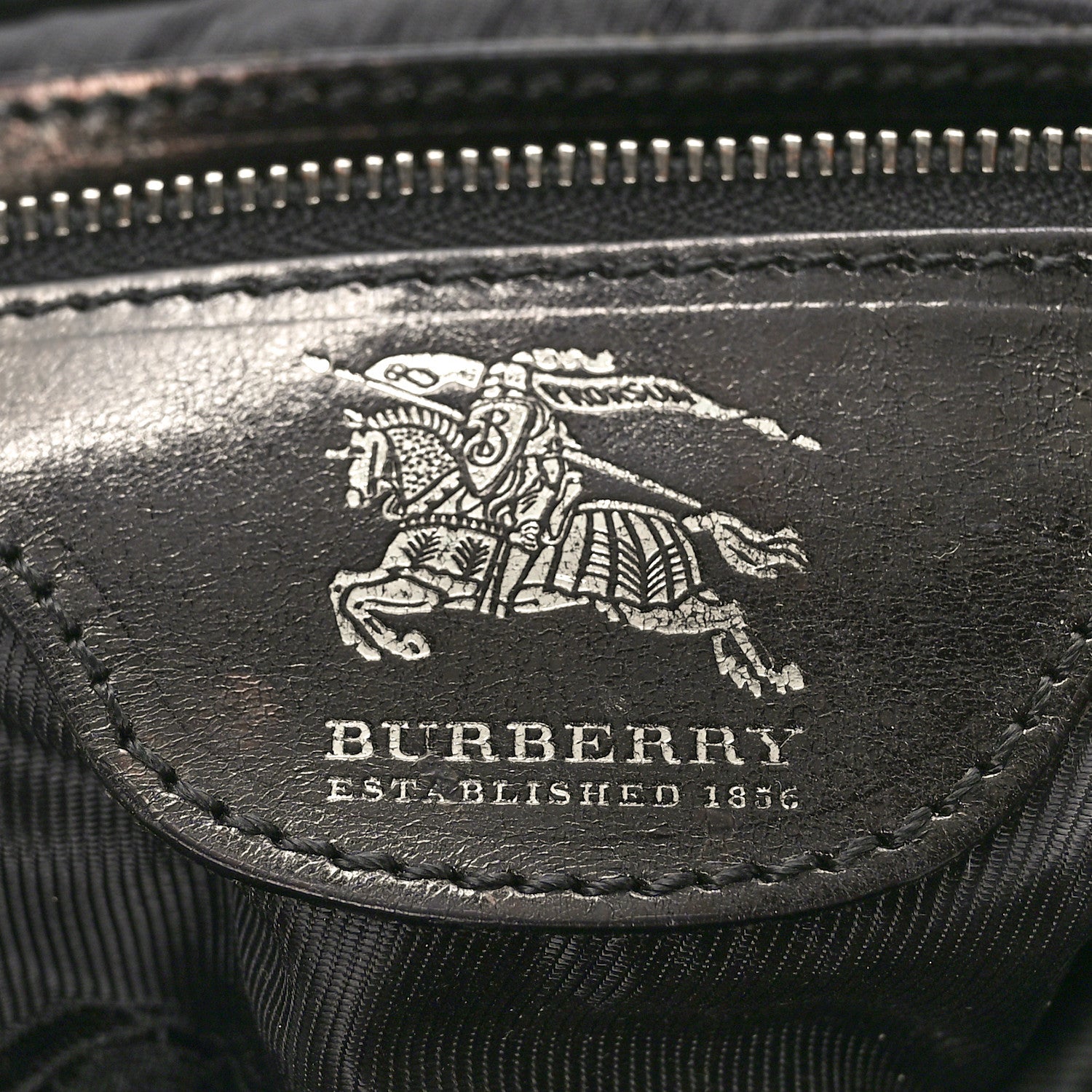 Burberry Prorsum Calfskin Studded Knight Satchel Black 6 of 10