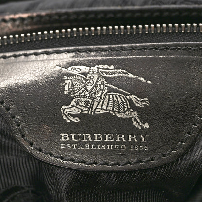 Burberry Prorsum Calfskin Studded Knight Satchel Black 6 of 10