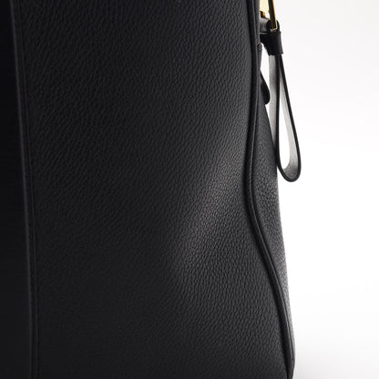 Tom Ford Calfskin Buckley Flat Trapeze Briefcase Black 10 of 12