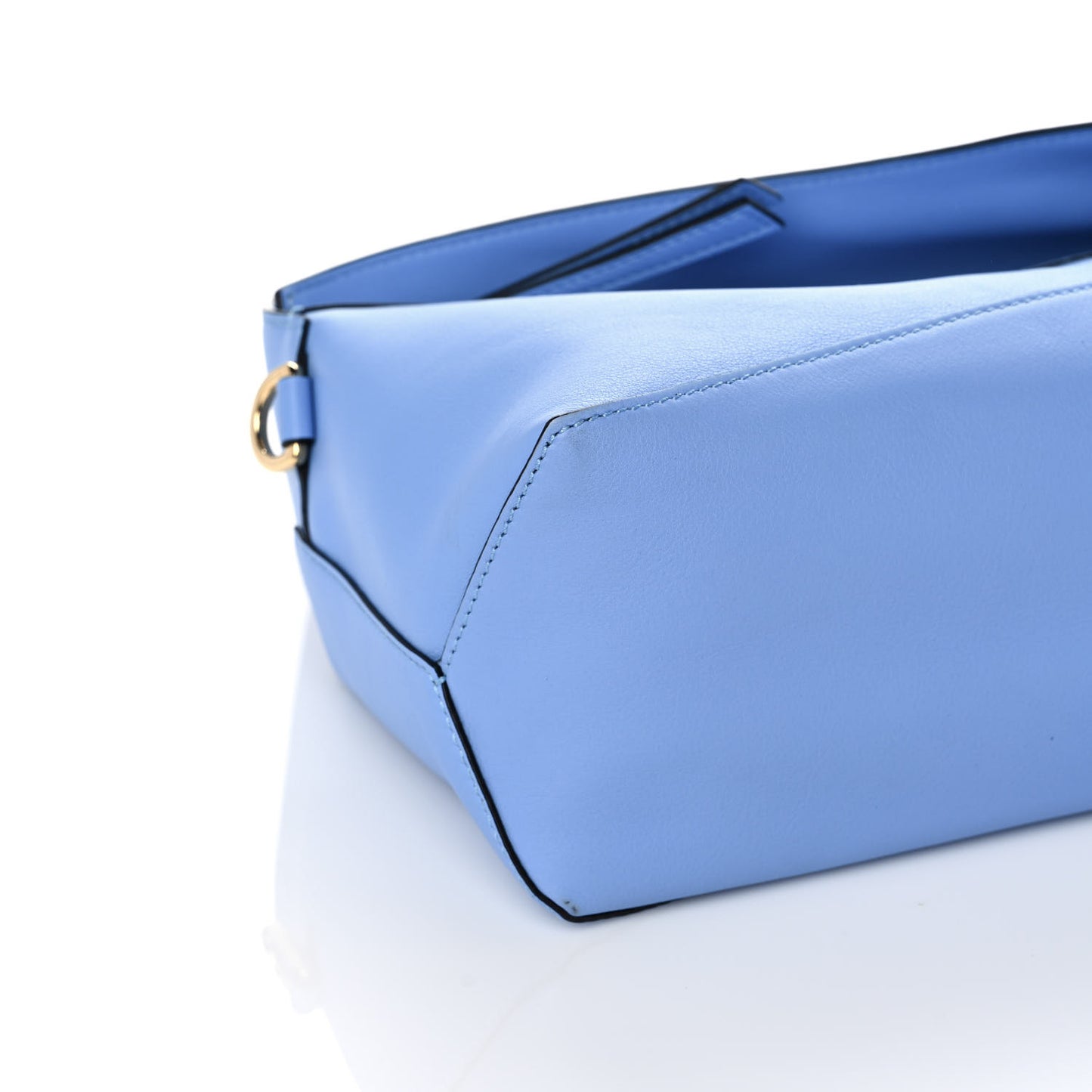Calfskin Puzzle Hobo Celestine Blue