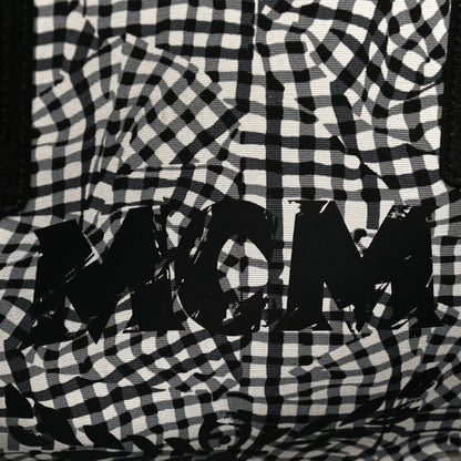 MCM Visetos Medium Liz Reversible Shopper Tote Black 7 of 21