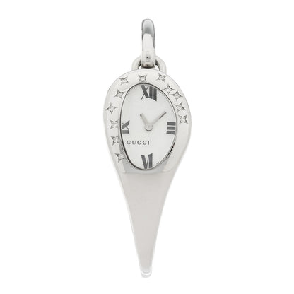Gucci Stainless Steel Diamond 21mm Horsebit Quartz Watch 1 of 4