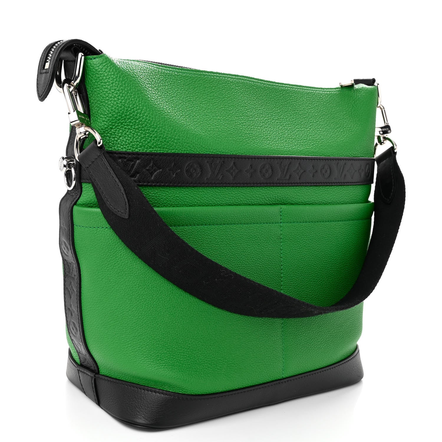 Louis Vuitton Calfskin Cruiser GM Green Black 3 of 10