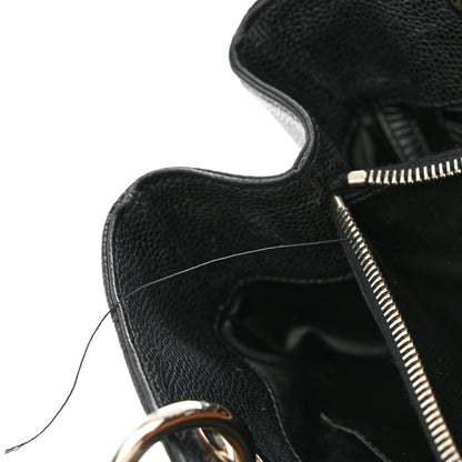 Chanel Caviar Quilted Grand Shopping Tote GST Black 13 of 16