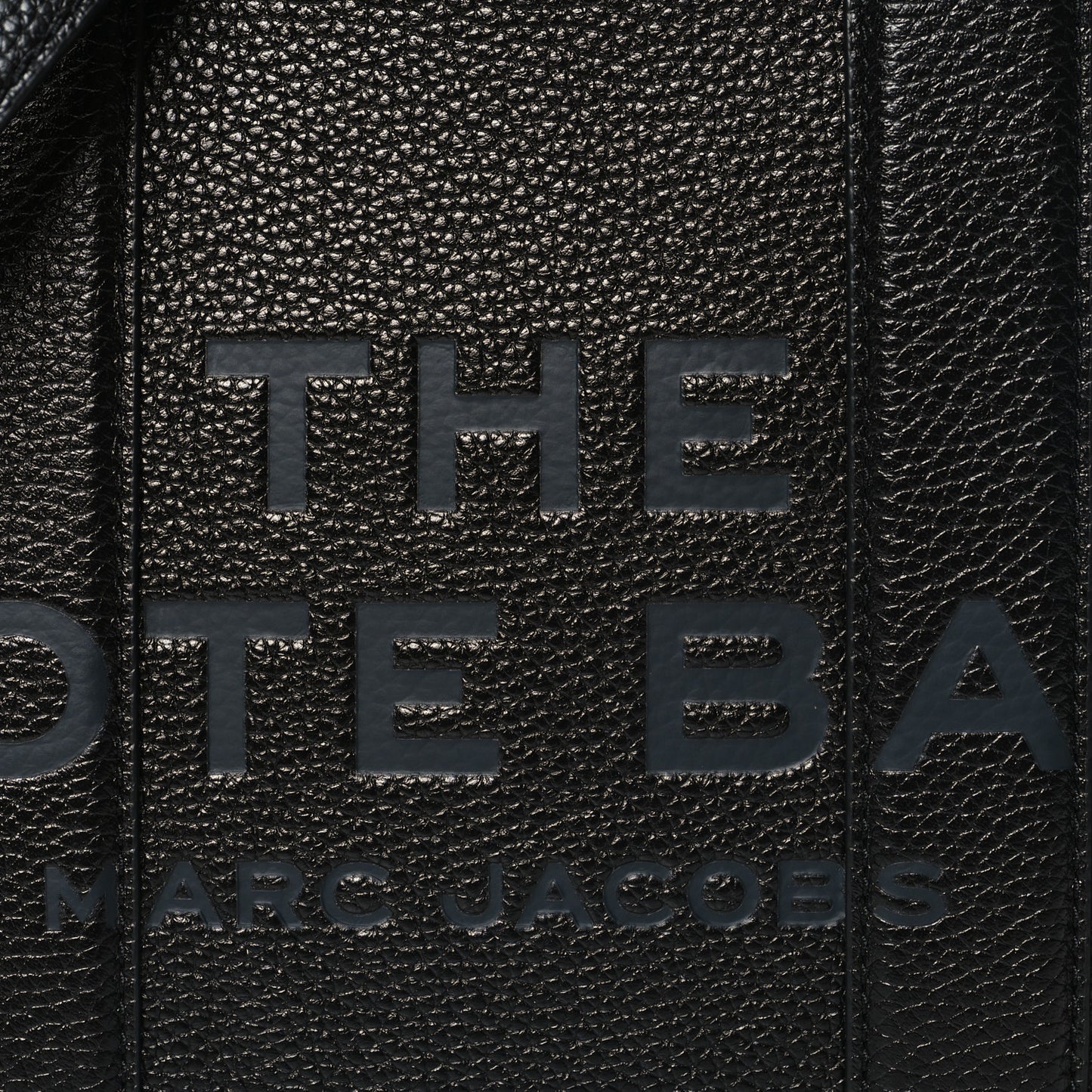Grained Calfskin Small The Tote Bag Black