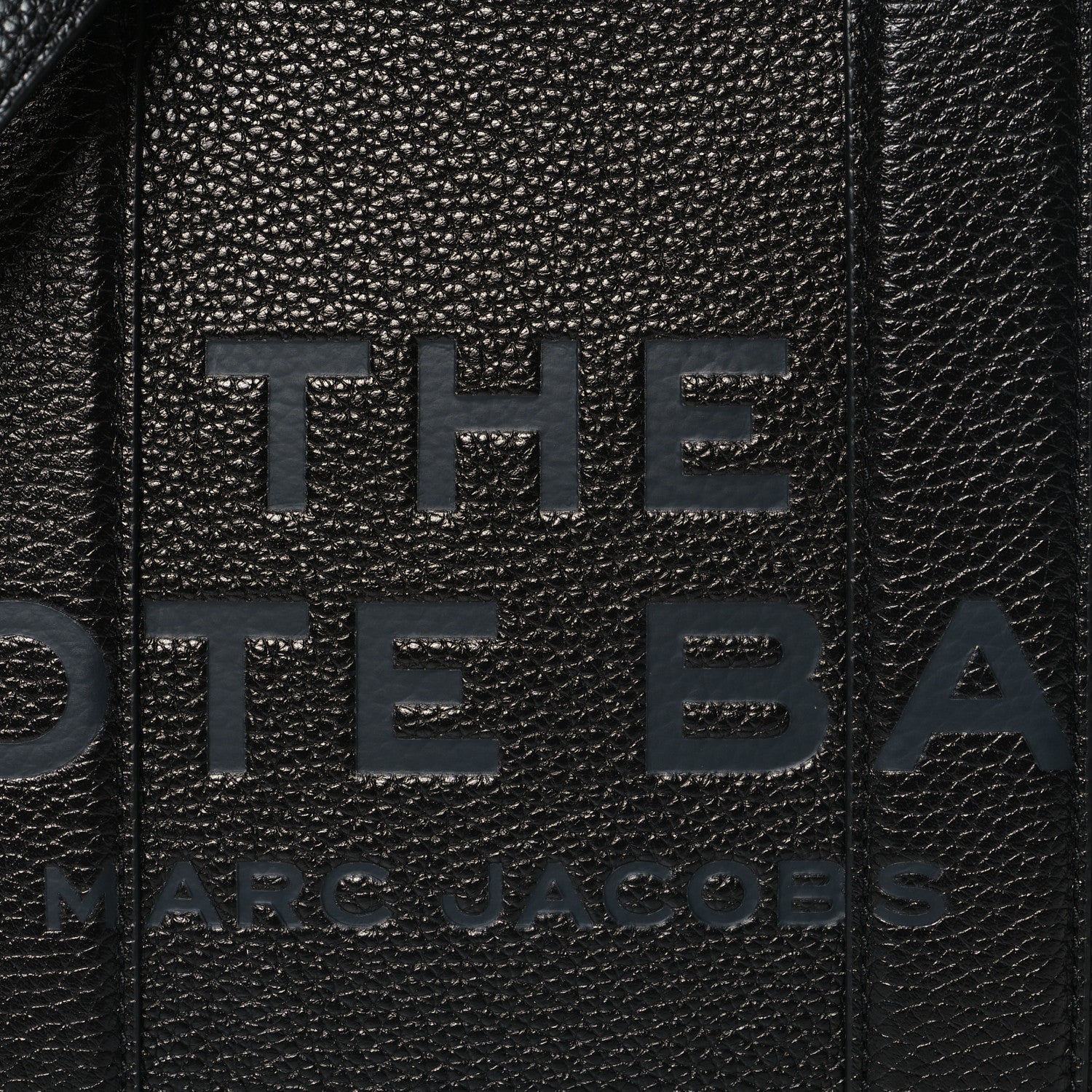 Marc Jacobs Grained Calfskin Small The Tote Bag Black 7 of 9