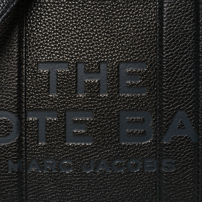 Marc Jacobs Grained Calfskin Small The Tote Bag Black 7 of 9