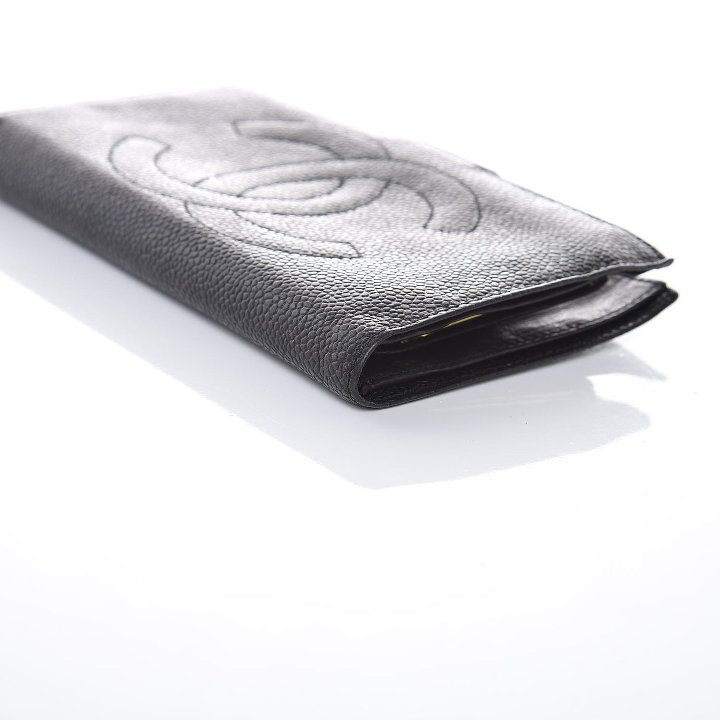 Caviar Timeless CC French Wallet Black