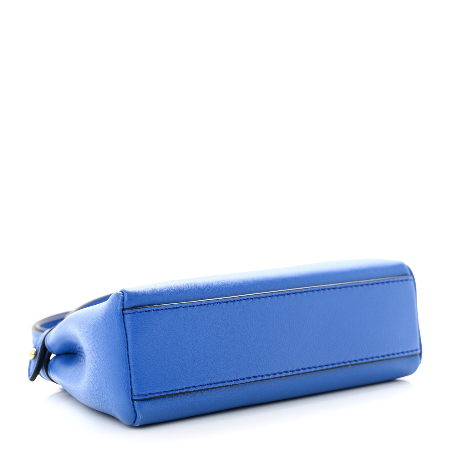 Shiny Nappa Micro Peekaboo Iconic Satchel Bluette