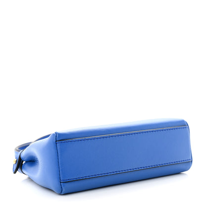 Fendi Shiny Nappa Micro Peekaboo Iconic Satchel Bluette 4 of 11