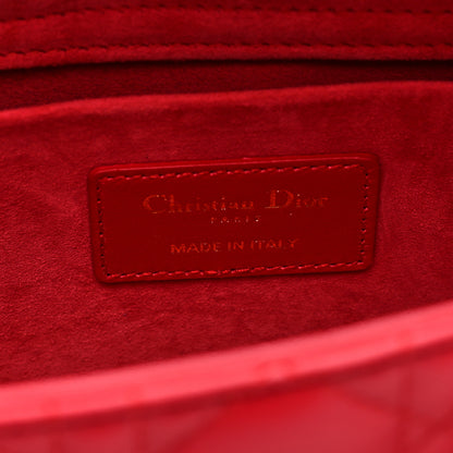 Christian Dior Lambskin Cannage Medium Lady D-Joy Flame Scarlet 6 of 9