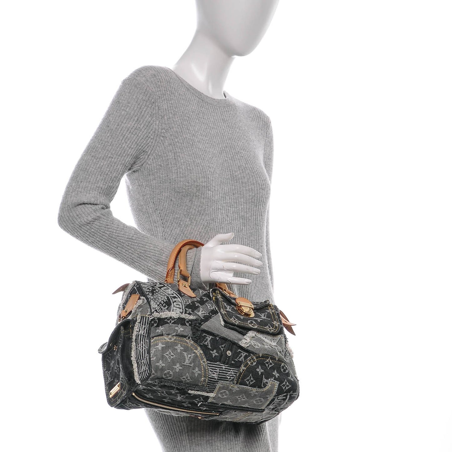 Denim Patchwork Speedy 30 Grey