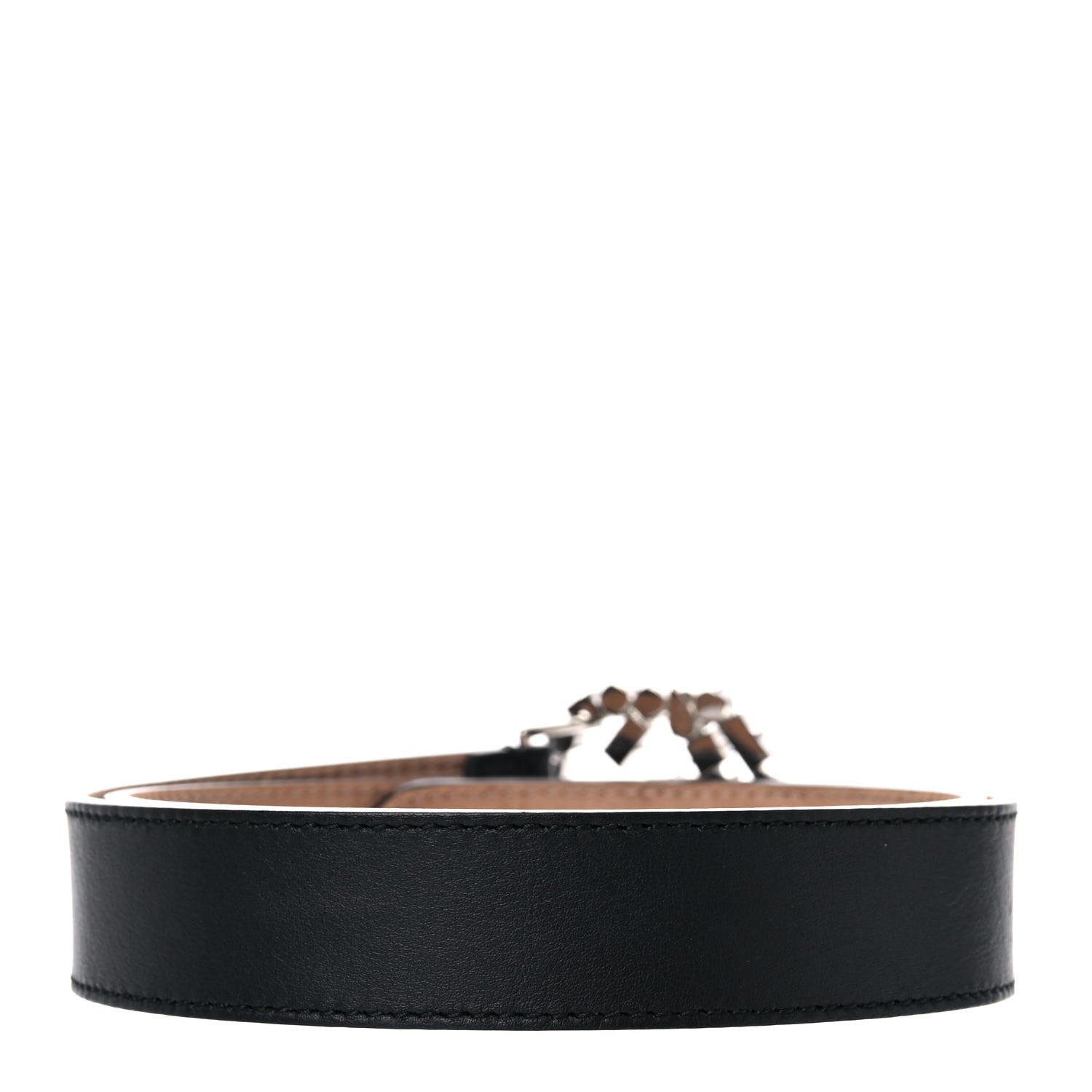 Gucci Calfskin Crystal Interlocking G Belt 75 30 Black 2 of 6