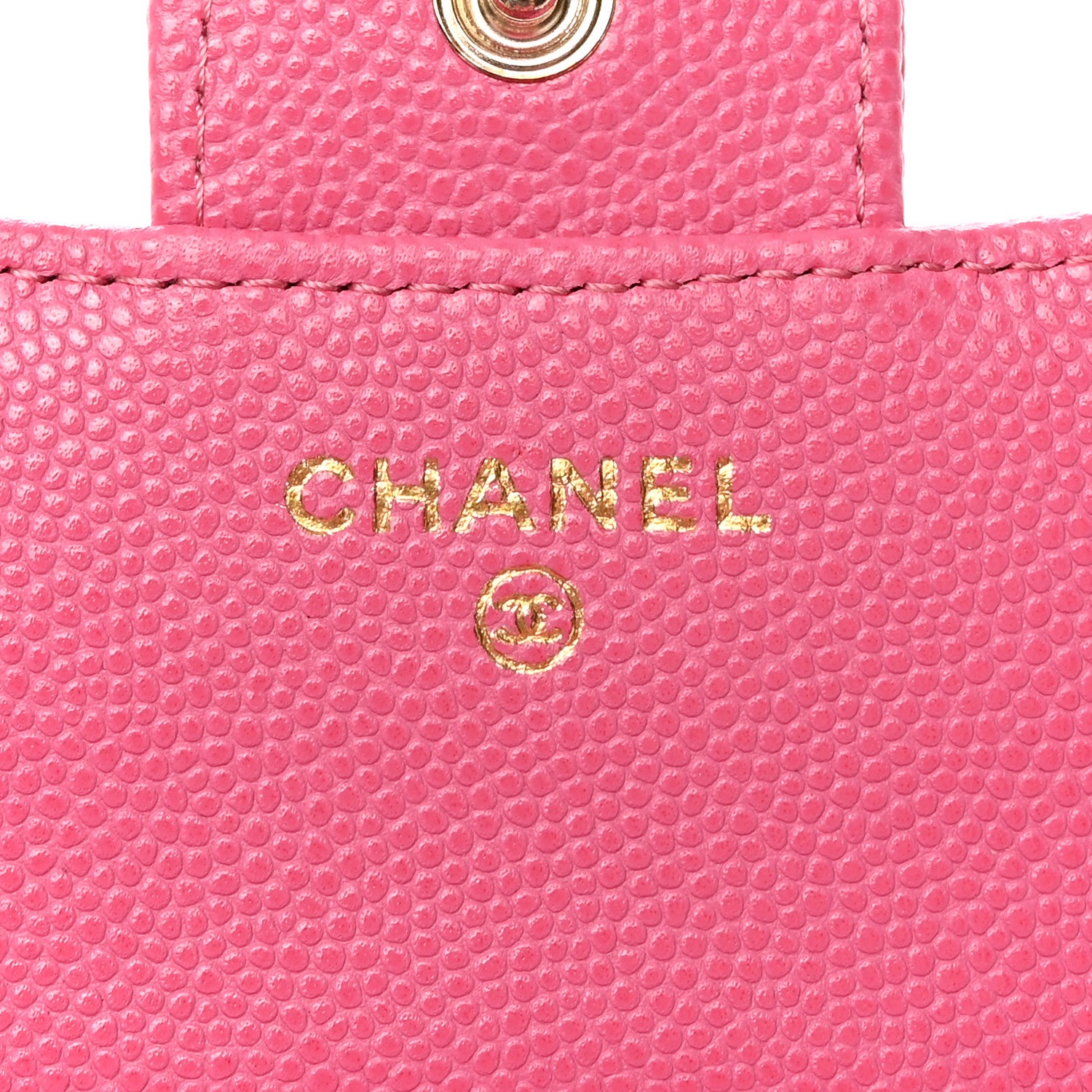 Chanel Caviar Quilted Compact Flap Wallet Pink 6 of 9