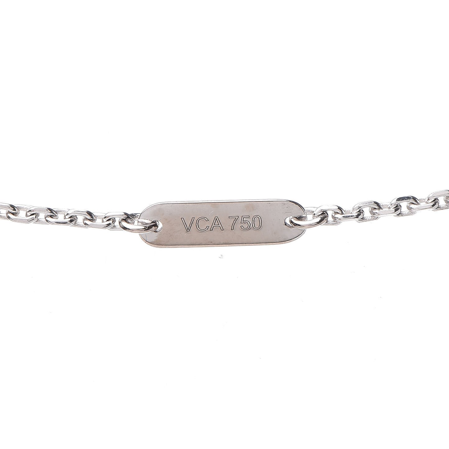 18K White Gold Diamond Small Frivole Pendant Necklace