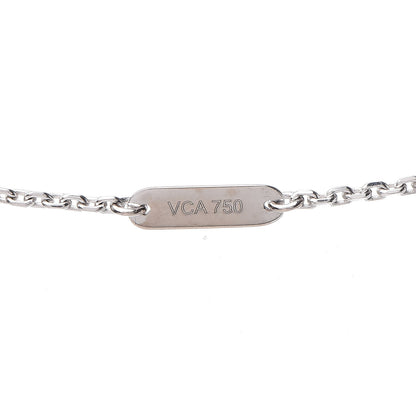 Van Cleef & Arpels 18K White Gold Diamond Small Frivole Pendant Necklace 7 of 7
