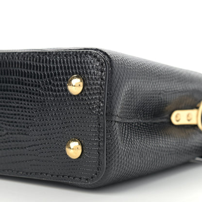 Louis Vuitton Lizard Capucines Mini Black 9 of 9