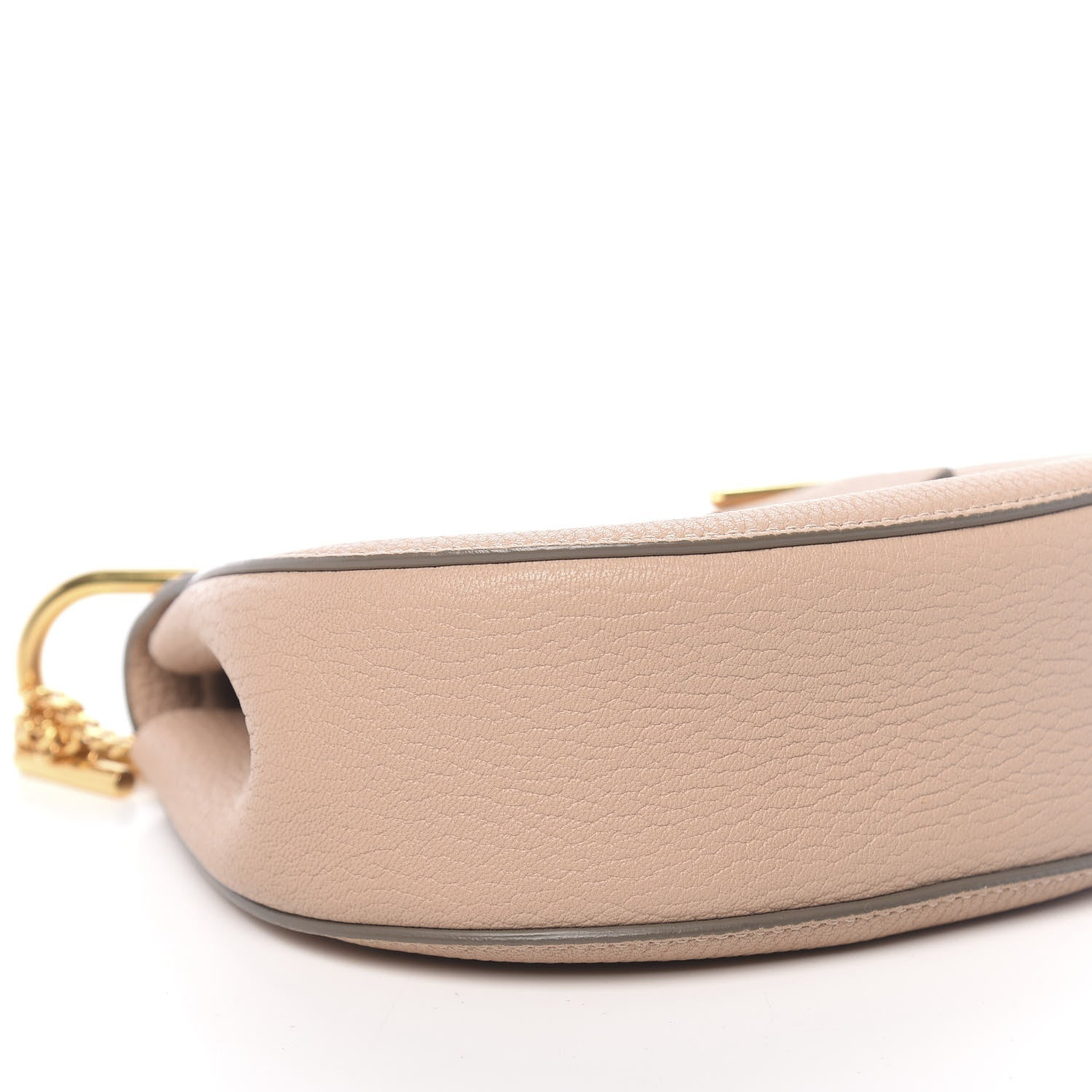 Chloe Grained Lambskin Mini Drew Shoulder Bag Cement Pink 7 of 9