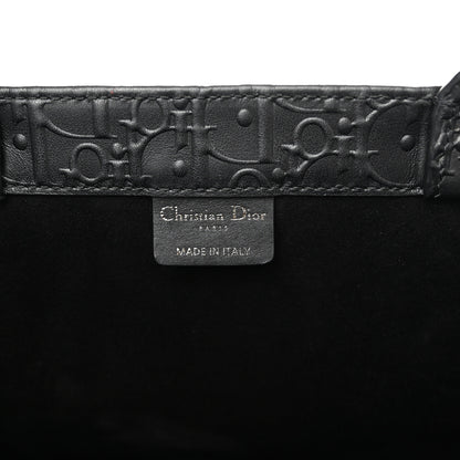 Christian Dior Oblique Calfskin Embossed Large Book Tote Black 6 of 11