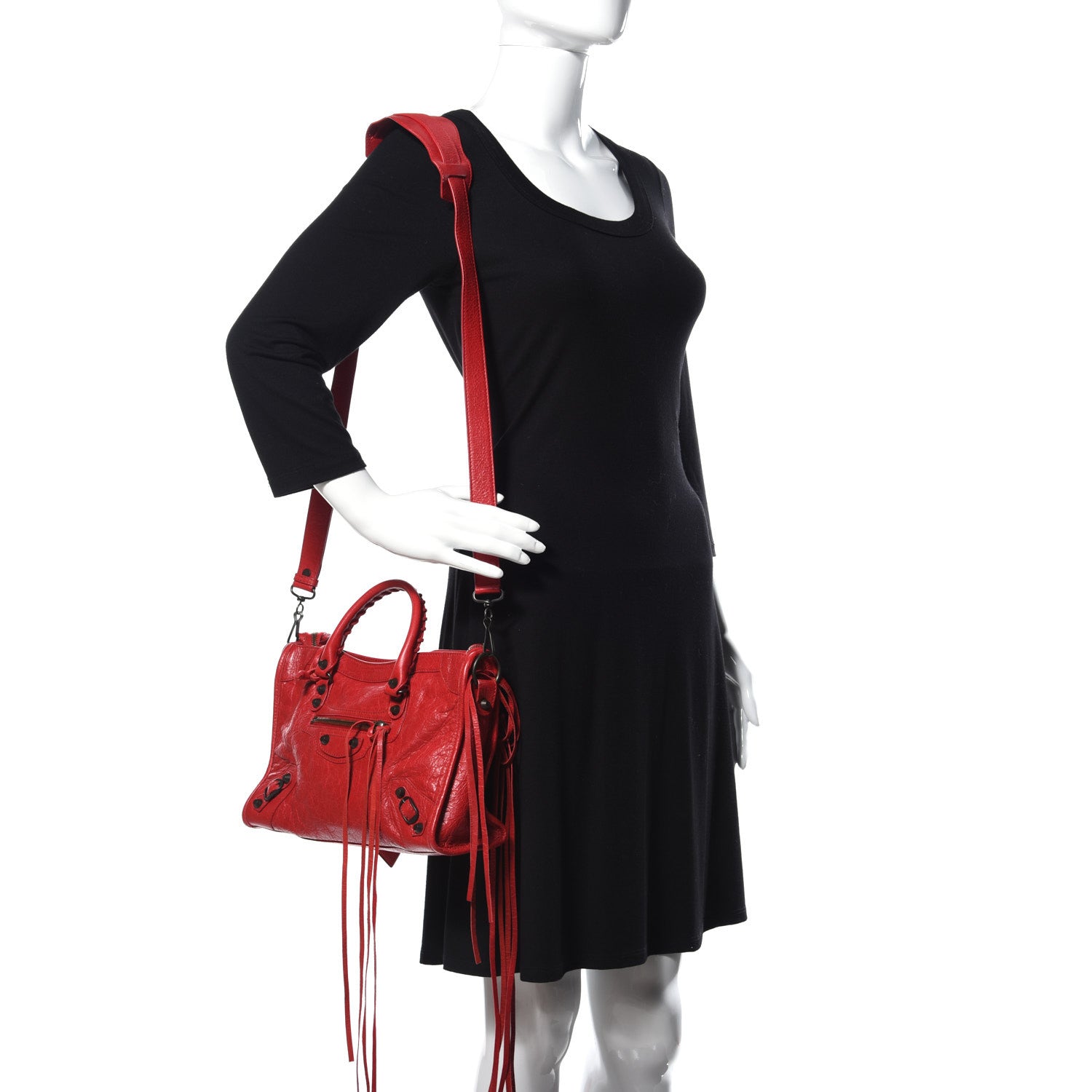 Balenciaga Agneau Classic Hardware S City Rouge Cardinal 2 of 13