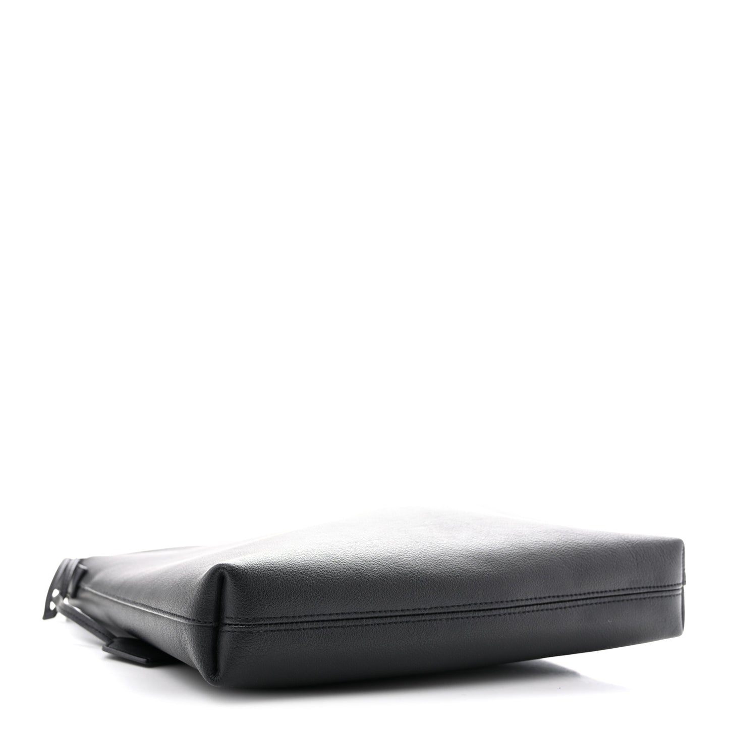 Calfskin Bold Shopping Tote Black