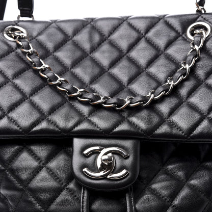 Chanel Lambskin Quilted Large Urban Spirit Backpack Black 10 of 10