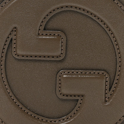 Gucci Sakai Be Green Calfskin Diagonal Stitched Mini Blondie Shoulder Bag Craclet Brown 8 of 10