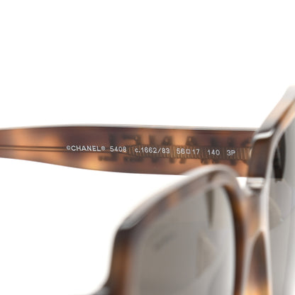 Chanel Acetate Polarized Square Sunglasses 5408 Brown 6 of 8