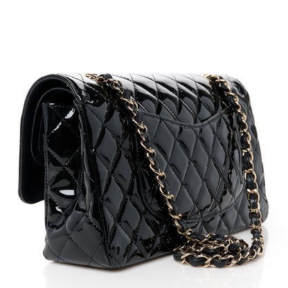 Chanel Patent Quilted Medium Double Flap Black 3 of 11