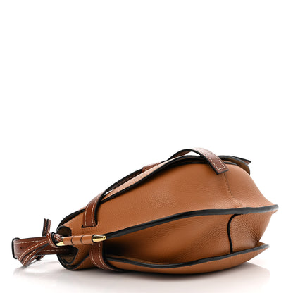 Loewe Grained Calfskin Small Gate Crossbody Bag Caramel Pecan 4 of 10