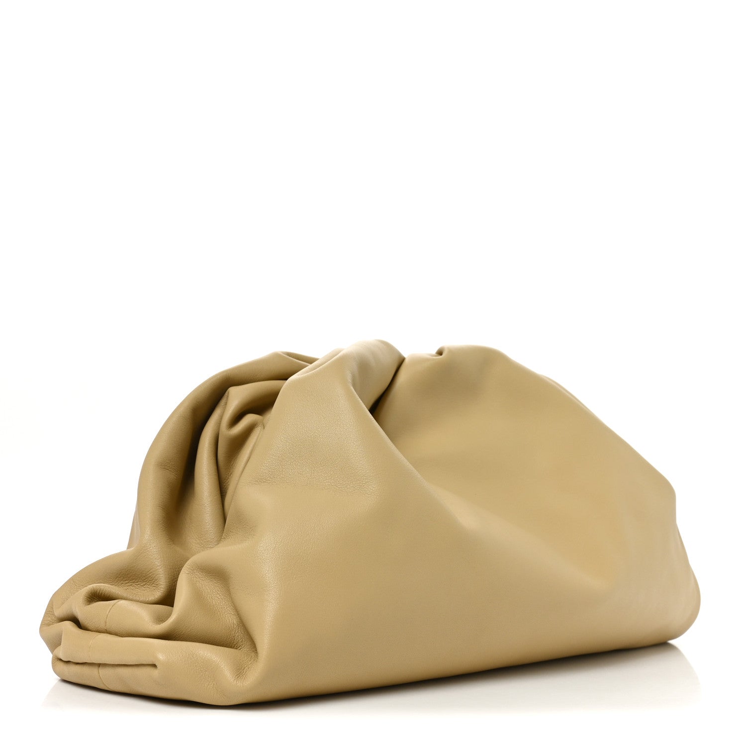 Bottega Veneta Smooth Butter Calf The Pouch Oversized Clutch Tapioca 3 of 11