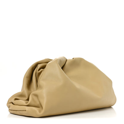 Bottega Veneta Smooth Butter Calf The Pouch Oversized Clutch Tapioca 3 of 11