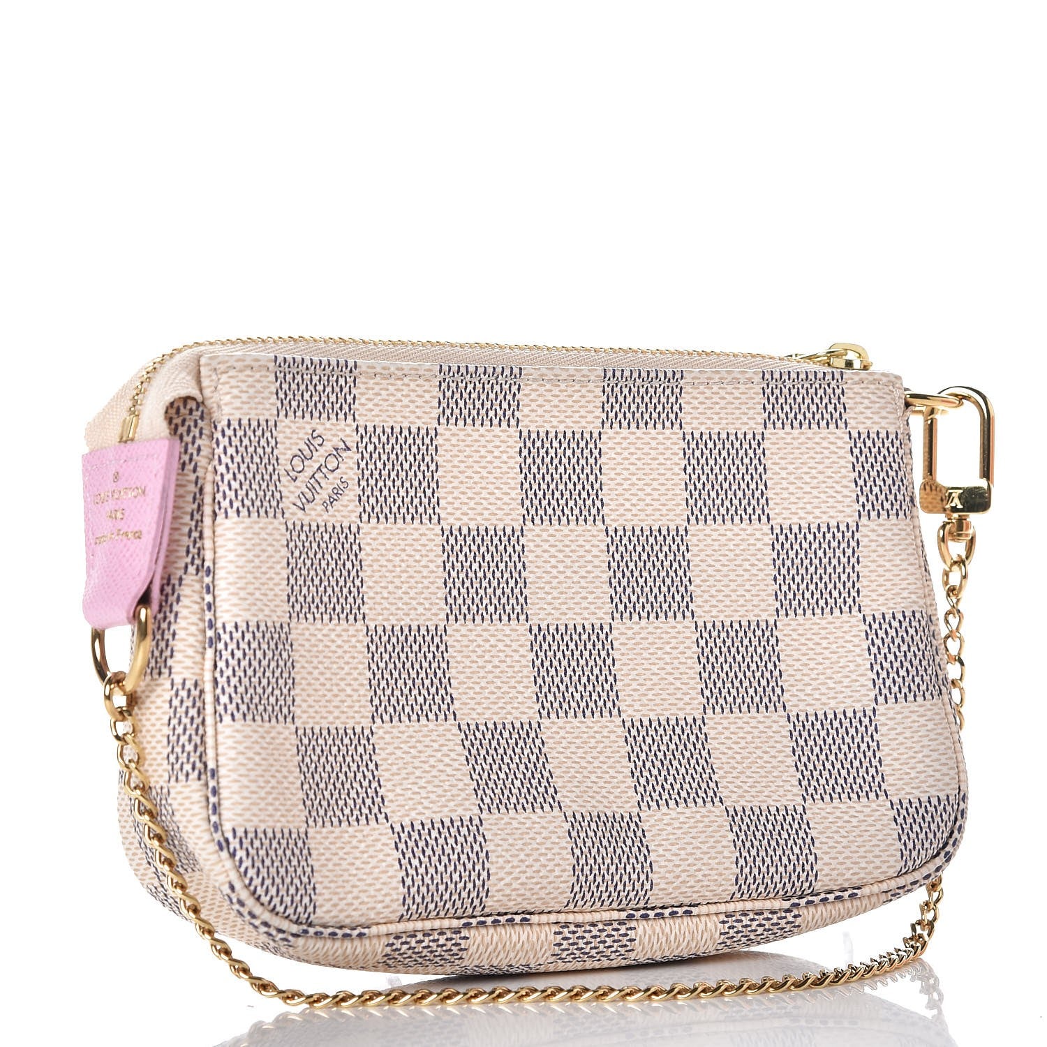 Louis Vuitton Damier Azur 2016 Christmas Animation Mini Pochette Accessories 3 of 8