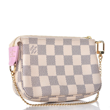 Louis Vuitton Damier Azur 2016 Christmas Animation Mini Pochette Accessories 3 of 8